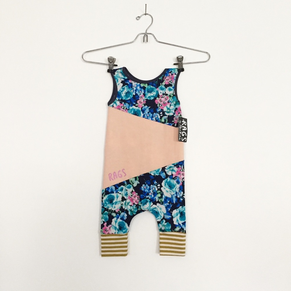 SOLDFloral colorblock rag 18/24mSOLD